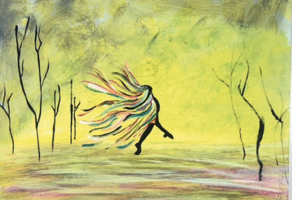 "Rainbow  In The  Field" - Artistic Dreams by Juanita