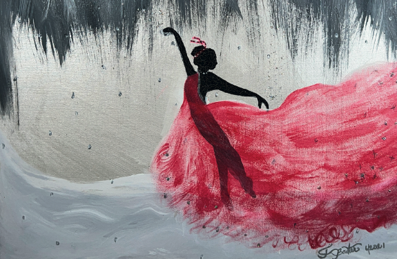 "The Dancer In The Red Dress" - Artistic Dreams by Juanita